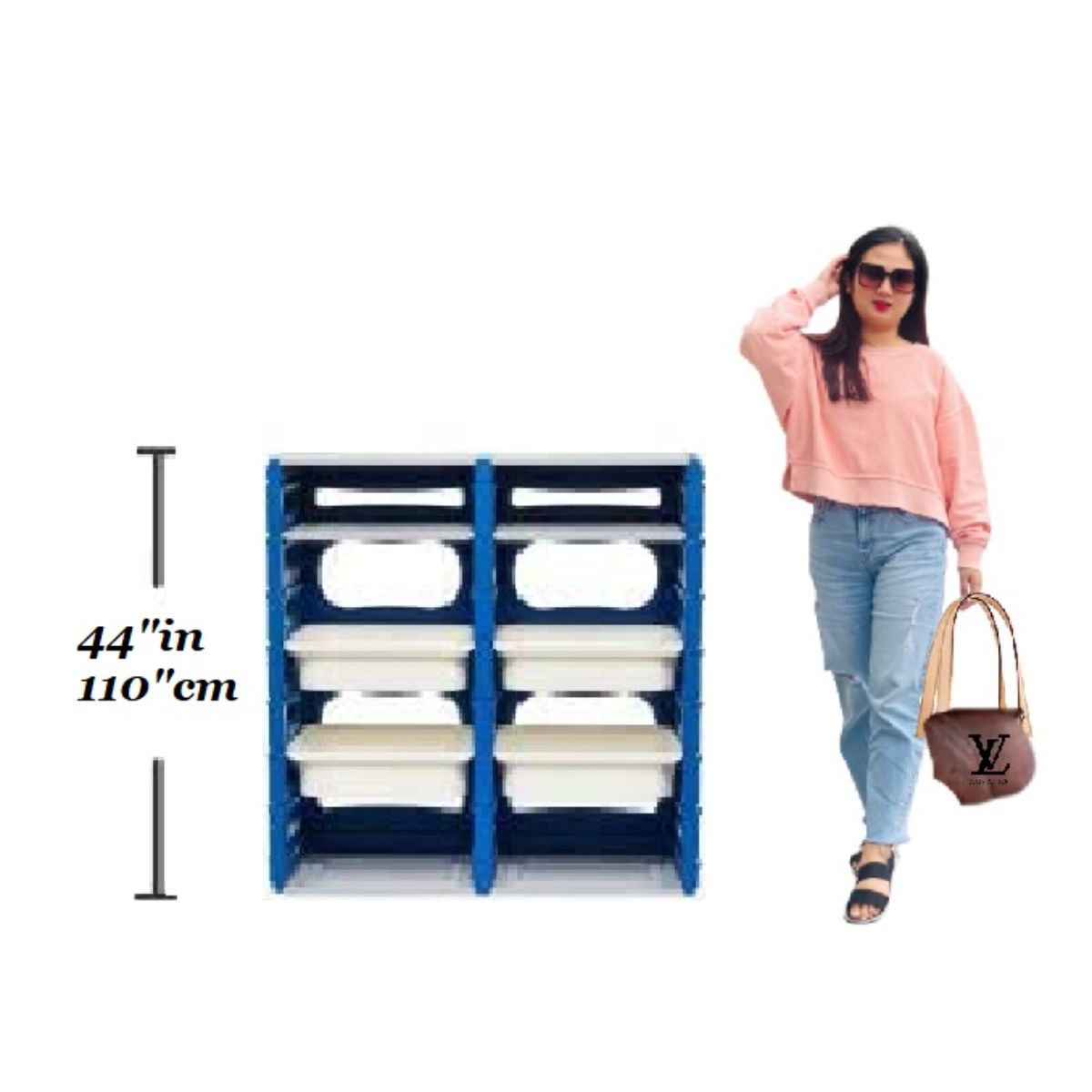 Ching Ching 2 Cabinet with 4 Drawers & 2 Plates Organizer