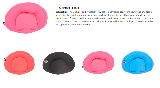 Ubeybi - Head Protector - Pink