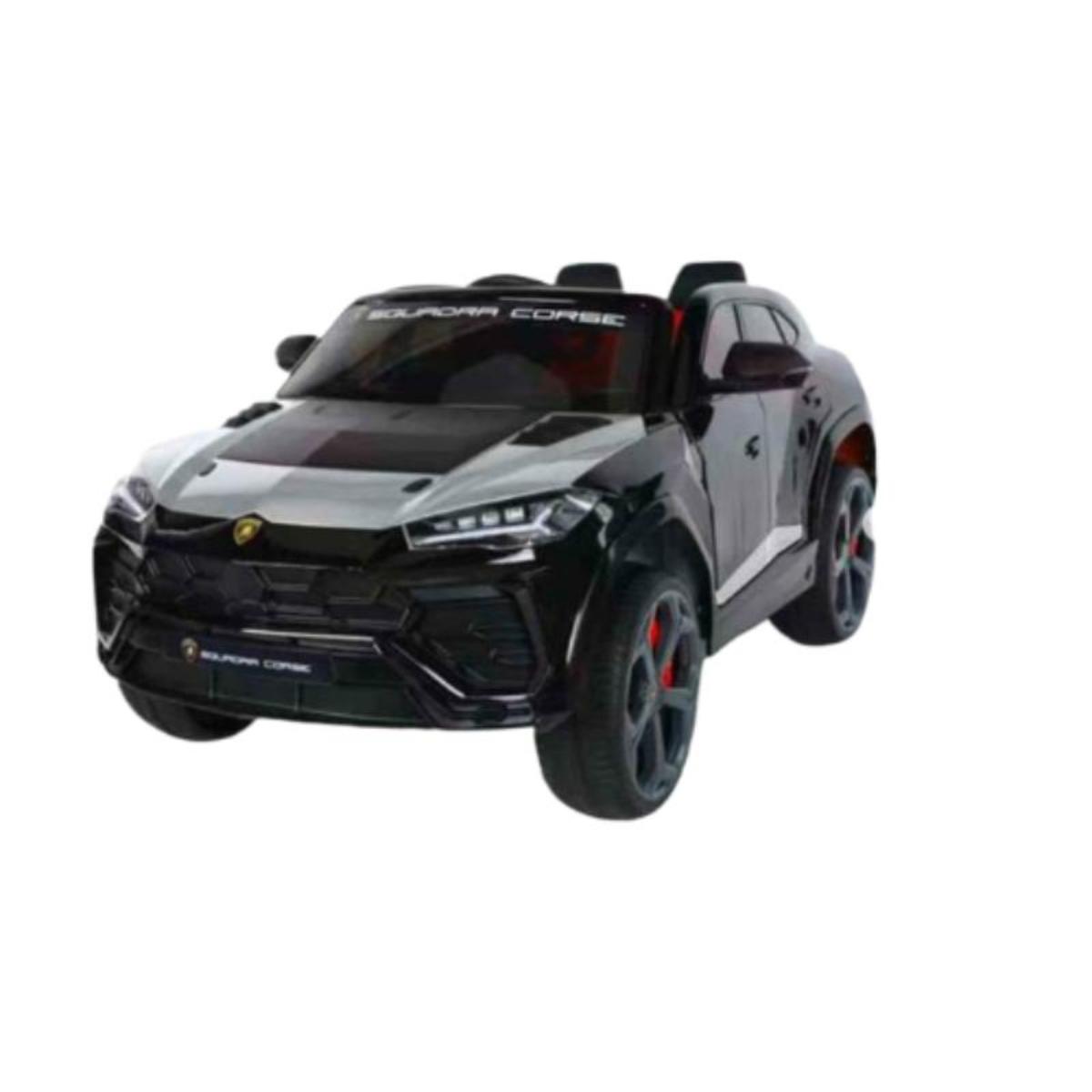 baby-store-dubai VIP STARS -Licensed Lamborghini 12V7ah Battery, Leather seats, real rubber tires, highest quality, original and real lamborghini, Music, Light & USB, Electric Car, drive 12 months above - Black