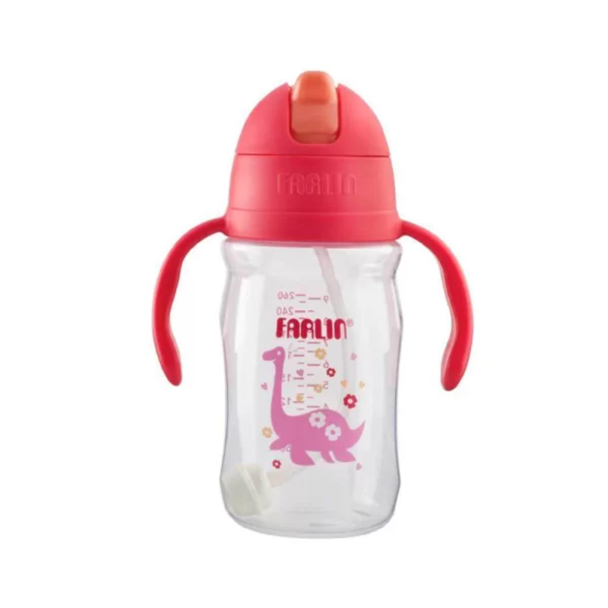 baby-store-dubai Farlin Straw Training cup 260ML Pink