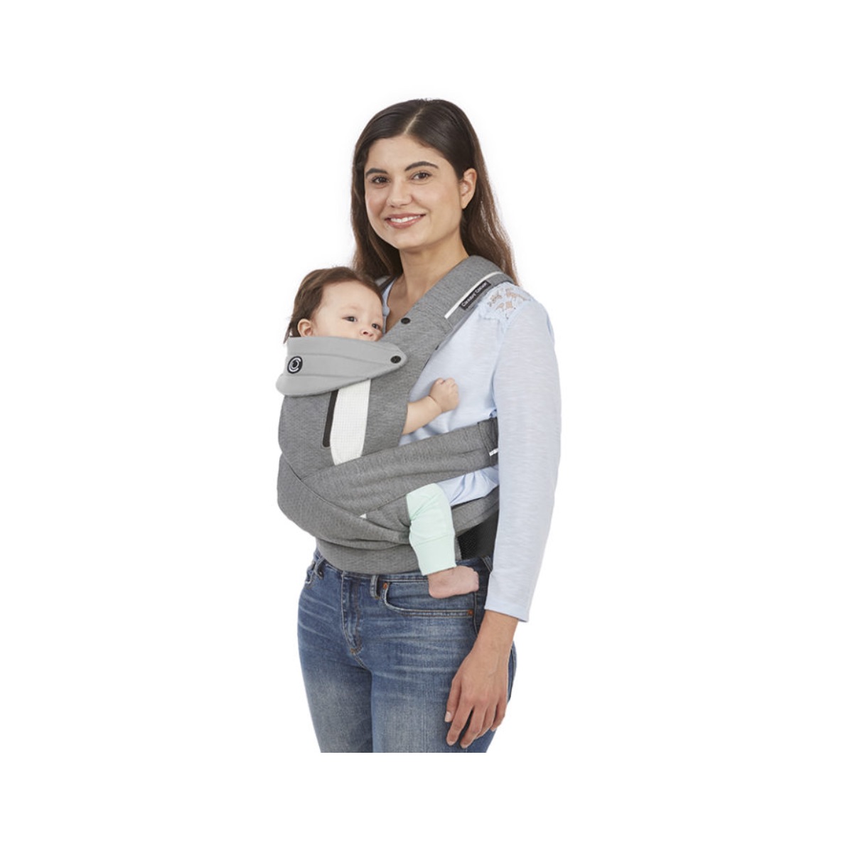 Contours Cocoon® Buckle-Tie Carrier - Heather Grey