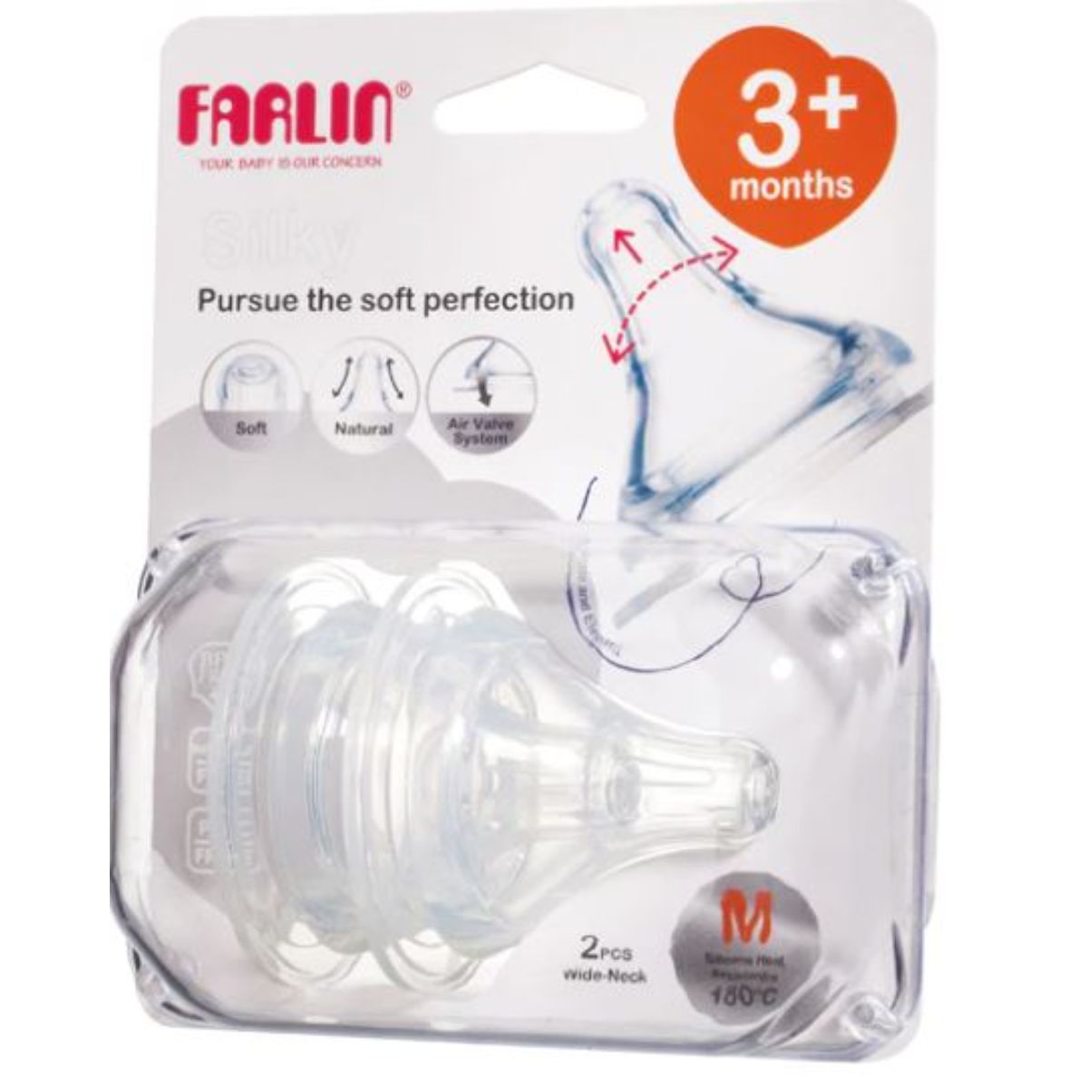 Farlin - Silky Nipple - Wide Neck Small