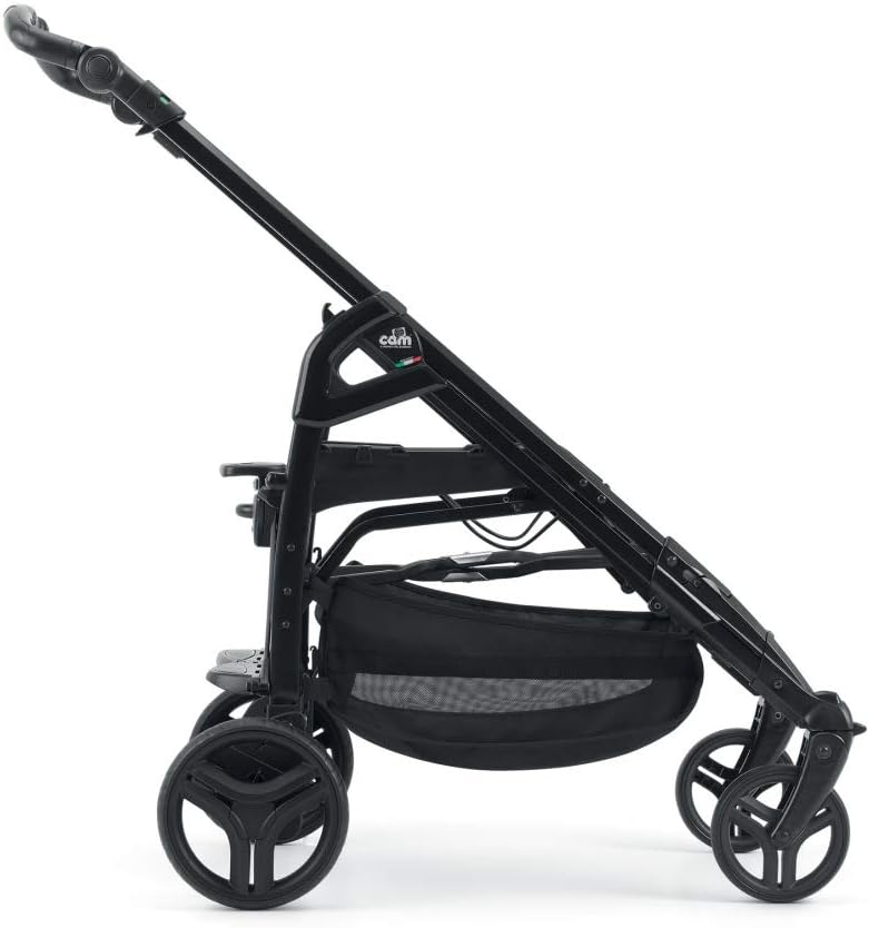 CAM  BABY TRAVEL SYSTEM, COMBY FAMILY TRIS - T787 - from 0 to 4 years old (22 kg.),  Spacious and deeper carrycot, Rocking function, Aluminium frame, Portable and compact folding, made in Italy. 