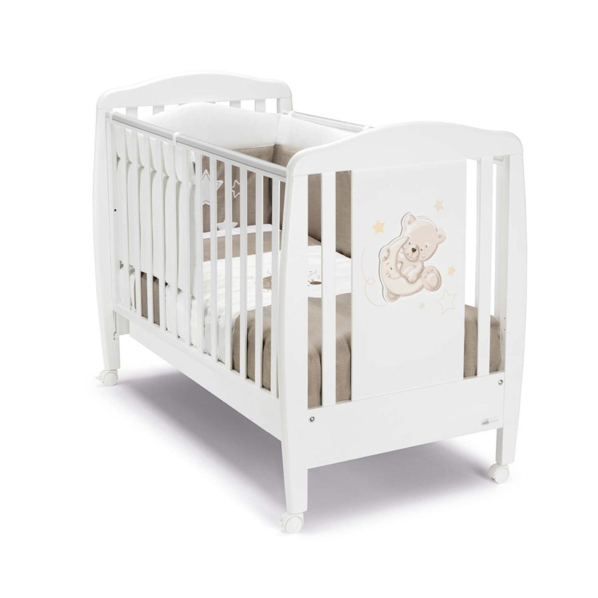 Cam - Wooden Crib - White