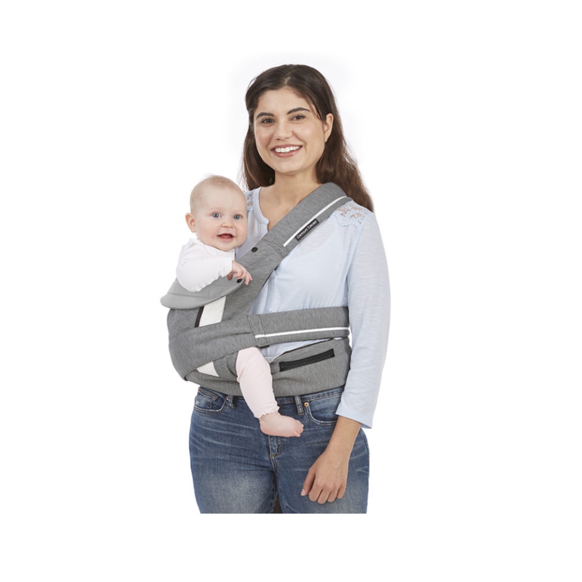 Contours Cocoon® Buckle-Tie Carrier - Heather Grey