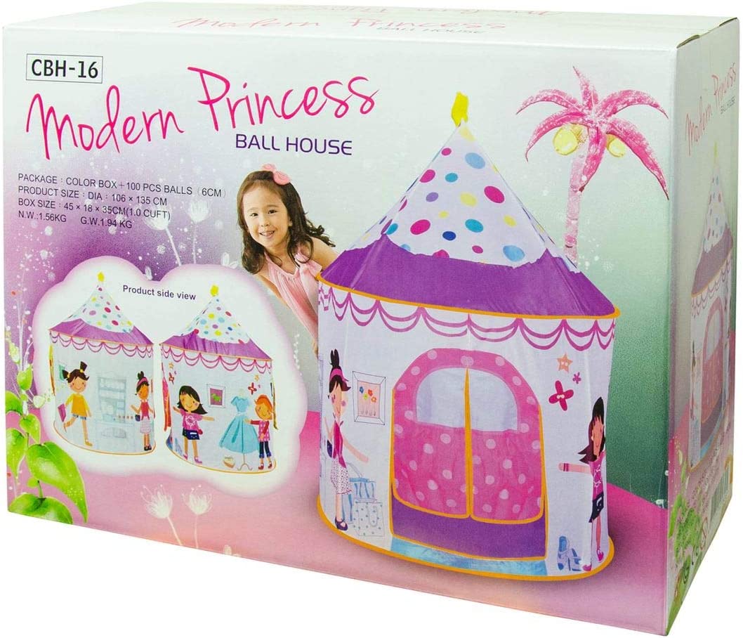 Ching Ching Modern Princess House with 100pcs Colorful Balls