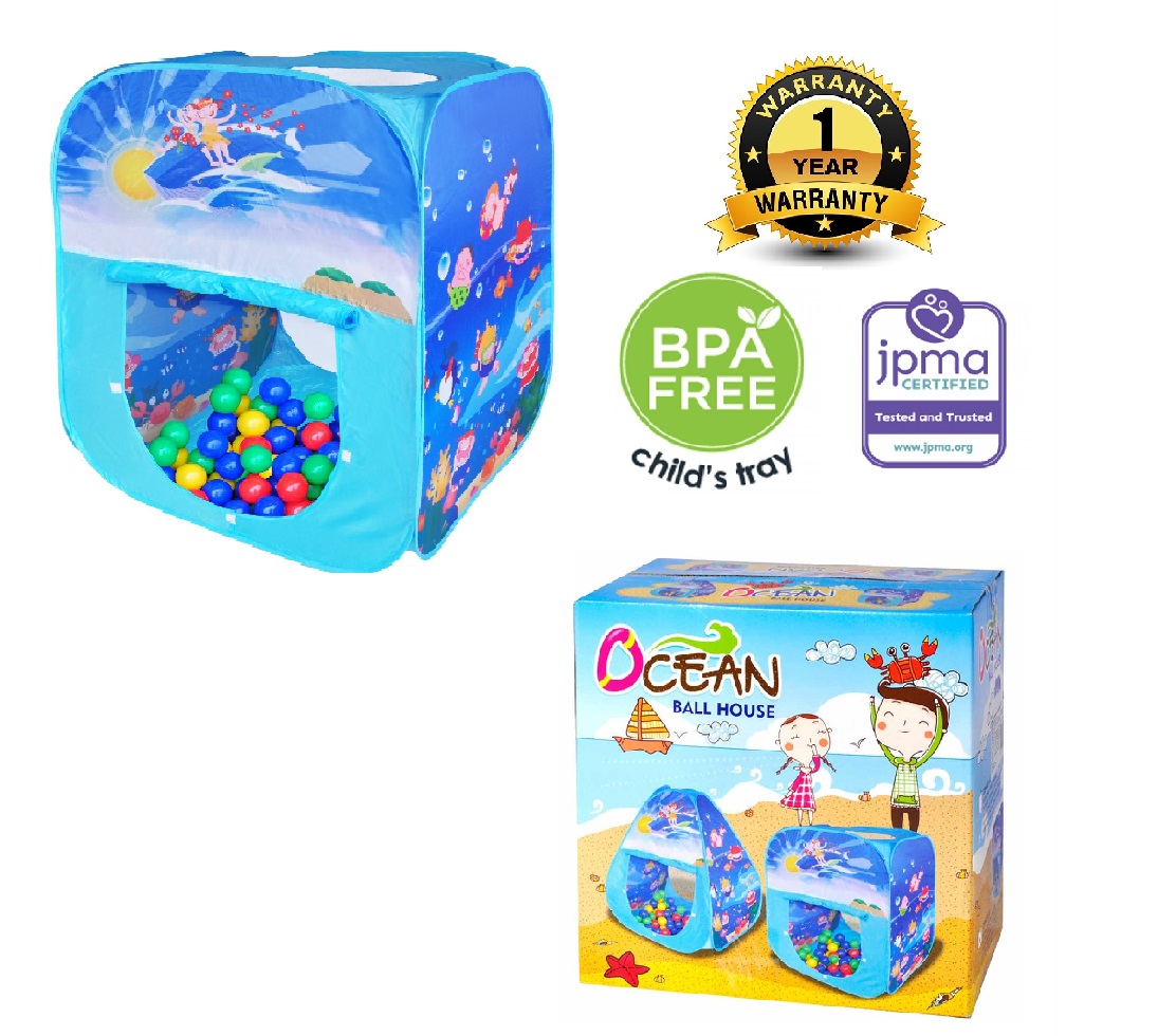 Ching Ching Ocean square play house/square + 100pcs balls (Dia: 6cm Ball)