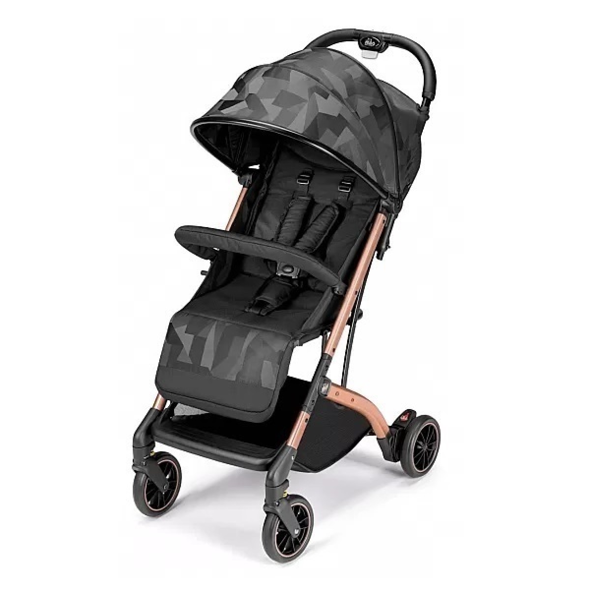 CAM Compass Stroller 194 - Baby Stroller  Black, from 0 to 4 years, Aluminium frame, 5-point safety harness, Super compact folding, umbrella stroller, Lightweight and compact stroller. 