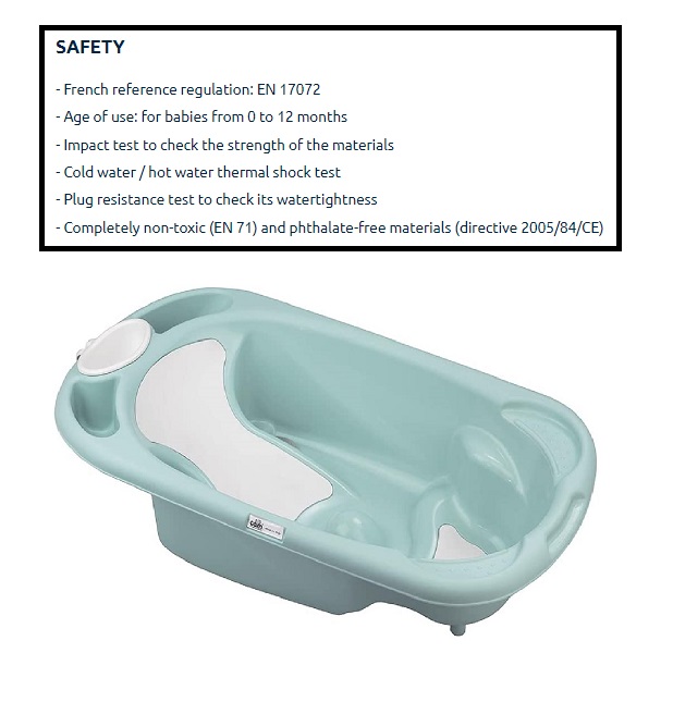 Cam - Baby Bagno Bath Tub - Light Blue