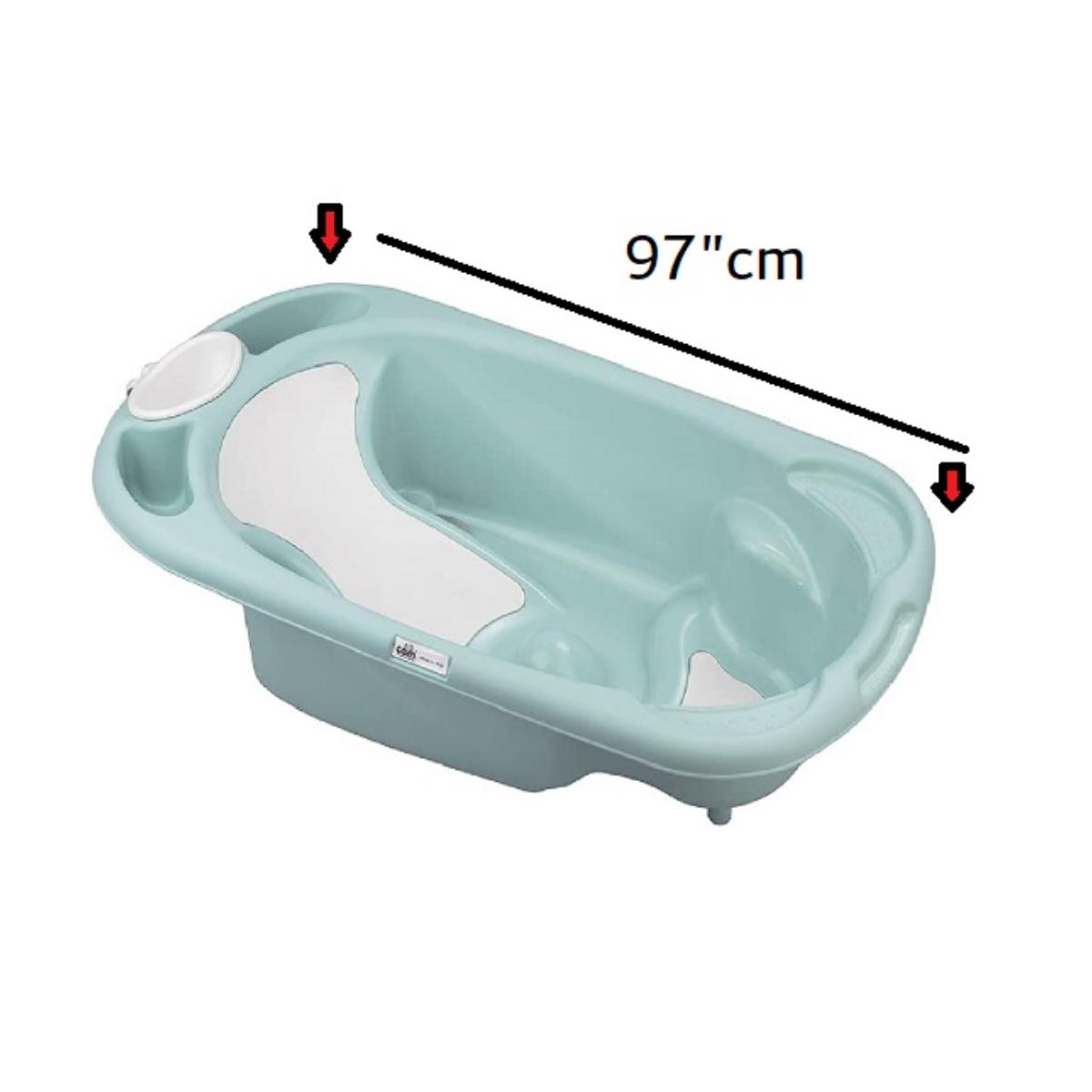 Cam - Baby Bagno Bath Tub-Light Blue and Cam - Nuovo Cavalleto Bathstand - White