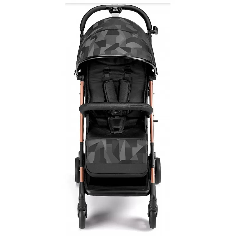 CAM Compass Stroller 194 - Baby Stroller  Black, from 0 to 4 years, Aluminium frame, 5-point safety harness, Super compact folding, umbrella stroller, Lightweight and compact stroller. 