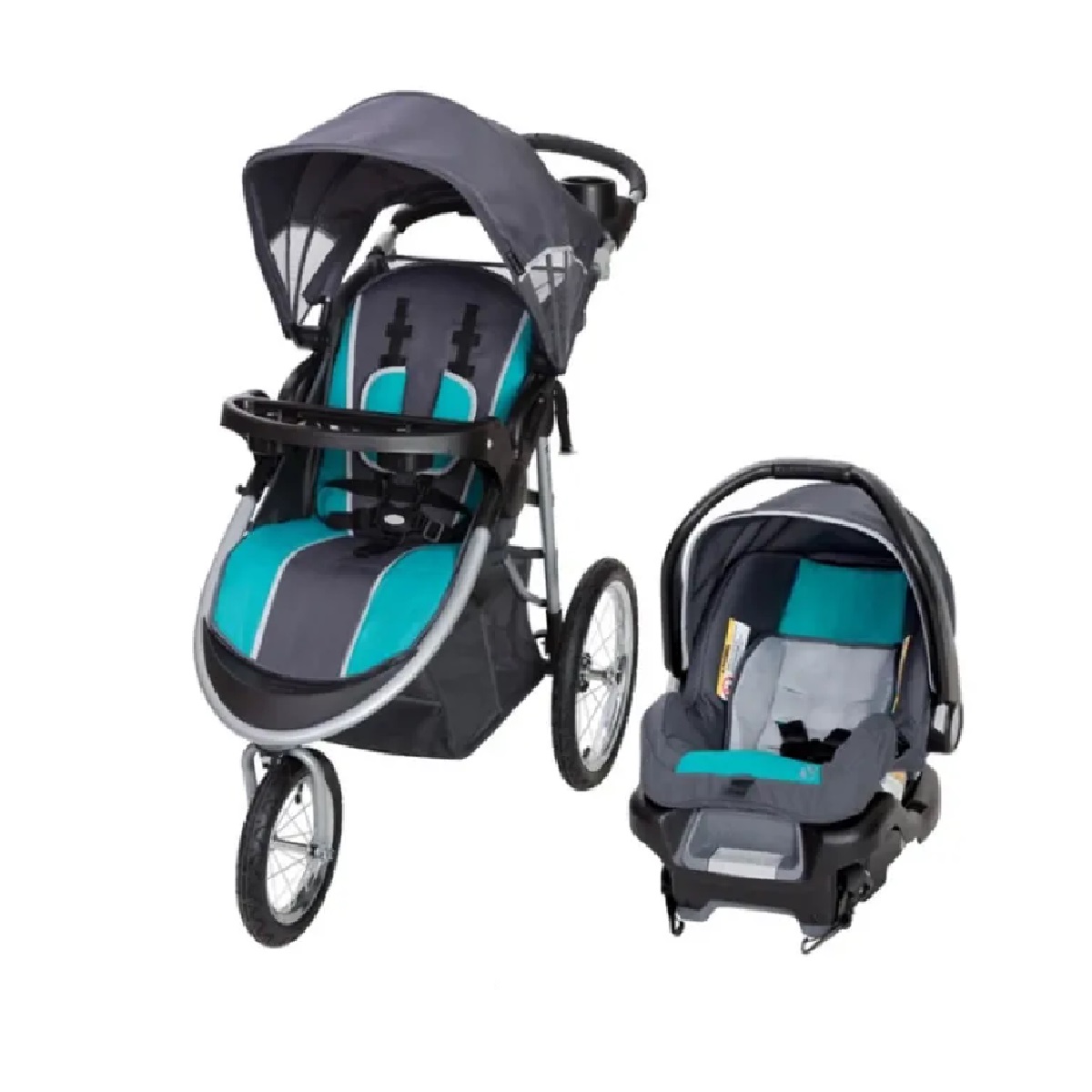 Babytrend Pathway 35 Jogger Travel System Optic Teal Babykish