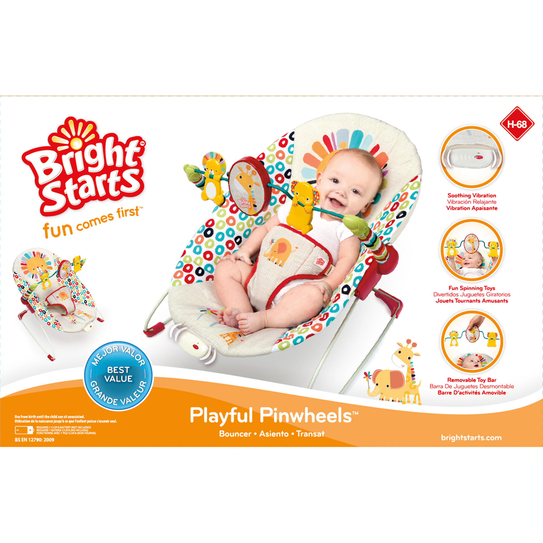 Playful Pinwheels Bouncer – Kids2, LLC