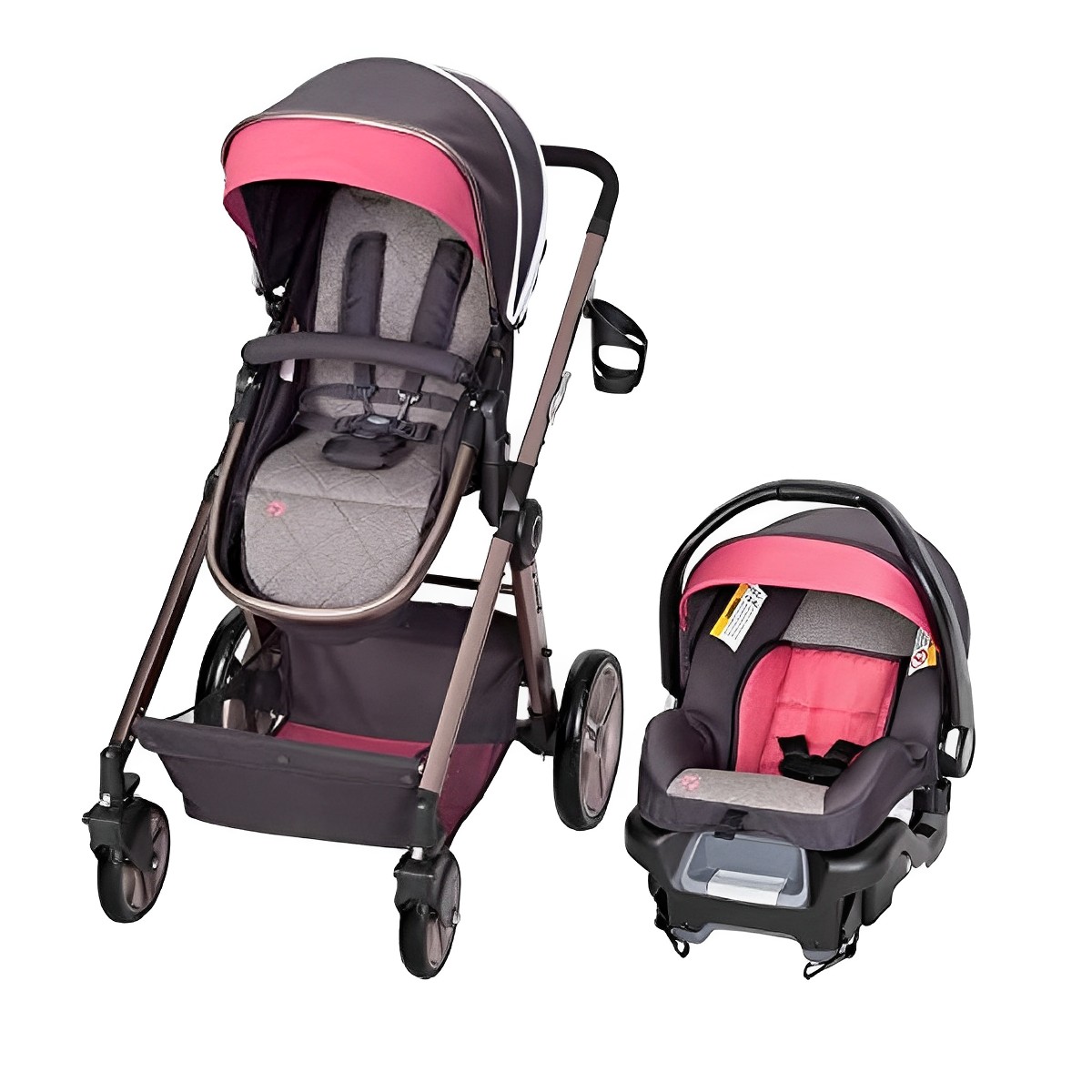 Babytrend Golite Snap Gear sprout Travel system - Rose