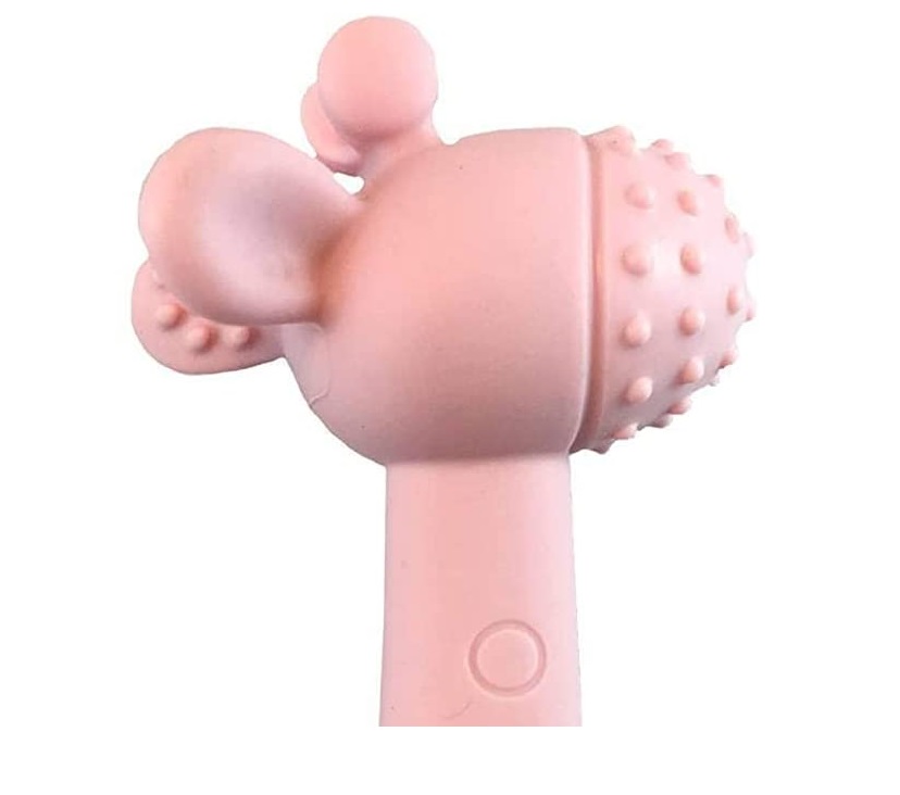 Diaper Champ - Bite Me Raff Teether - Old Pink