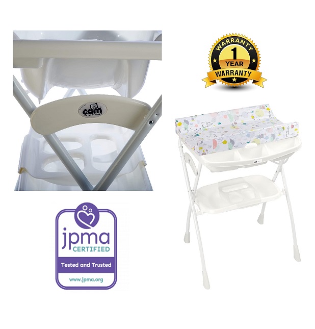 CAM - Volare Portable Changing Table With Stand - Baby Bath - Kites & Balloons - made in italy, Baby Changing Table for infant - Diaper changing tables - Dressing Table -with storage