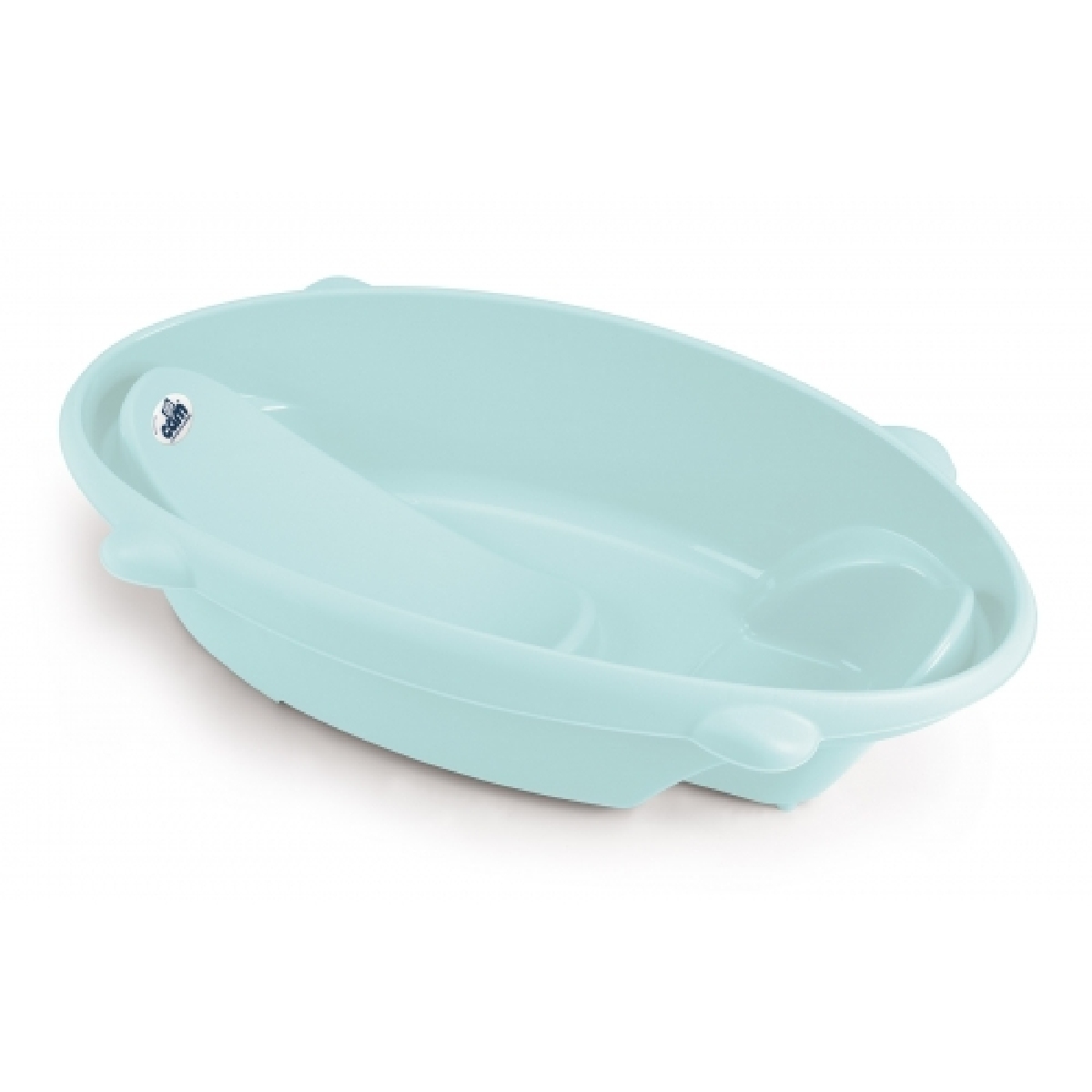 Cam Bollicina Baby Bath Tub - Blue, 1 PC - from 0 to 12 months, Support Feet and Plug to drain the water, Newborn bath tub for baby, portable baby bathtub, made in italy