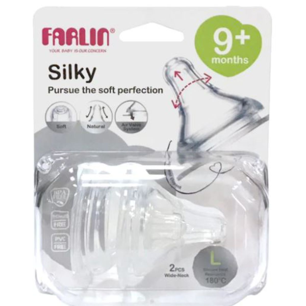 Farlin - Silky Nipple - Wide Neck Small