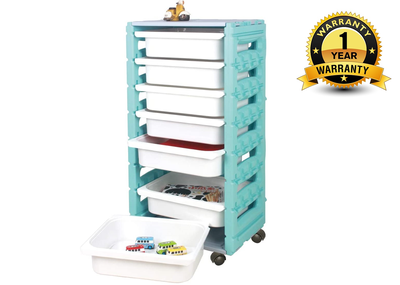 Ching Ching - 7 Drawers Cabinet With Castor - Assorted