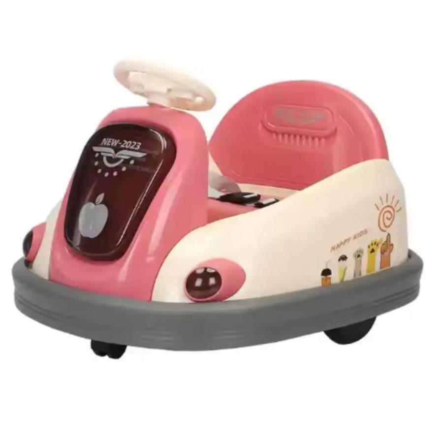 VIP Stars -  Childrens Electric Bumper Car With Music Light Remote Control Rechargeable Baby Family Baby 360Degree Wheel, 1 Piece Assorted