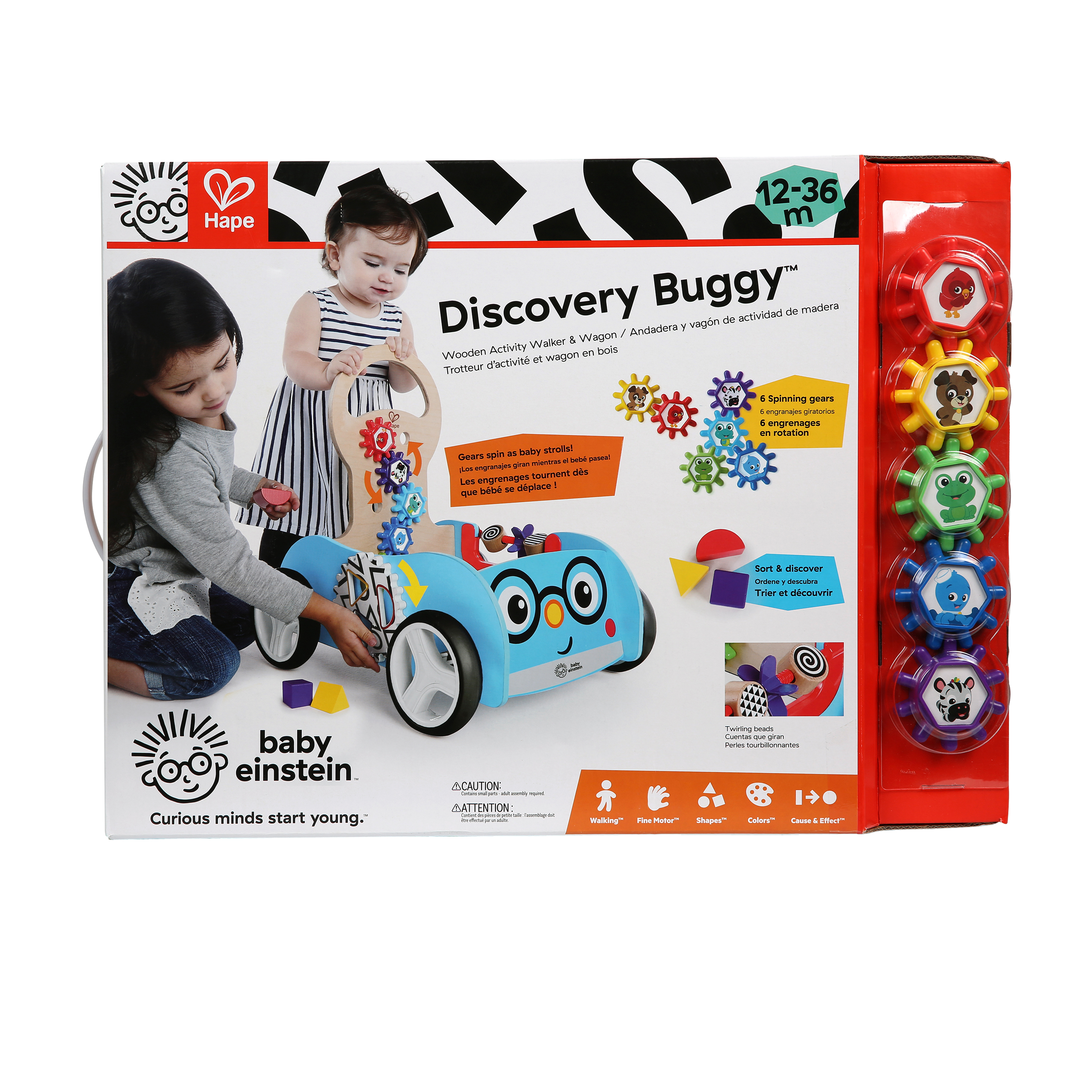 Baby Einstein Discovery Buggy™ Wooden Activity Walker & Wagon Toys for baby and kids