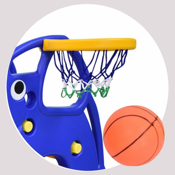 Ching Ching Elephant Slide(137cm) + Basketball Set - Pack of 1