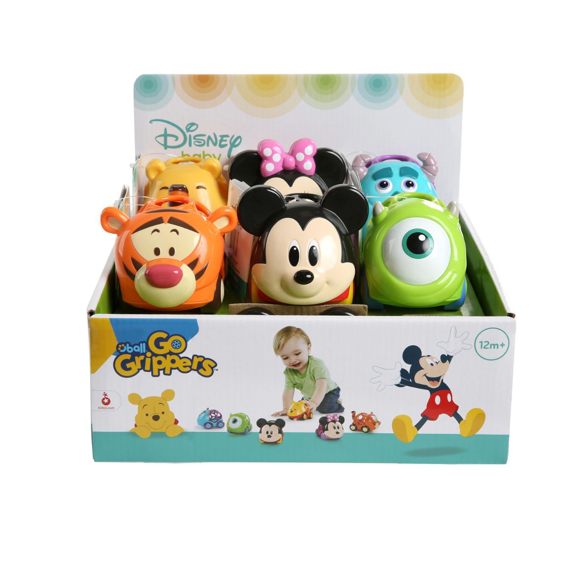 DISNEY BABY Go Grippers 6 pcs PDQ Toys for baby and kids