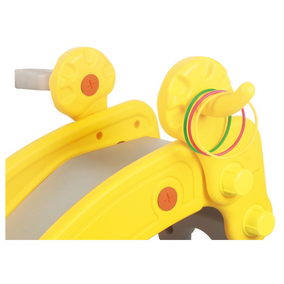 Ching Ching - 5-in-1 Raccoon Slide & Rocker - Yellow