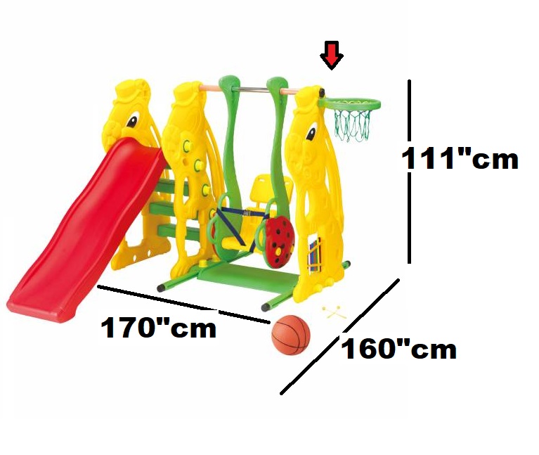 Ching Ching - Rabbit Slider Plus Ladybug Swing Yellow