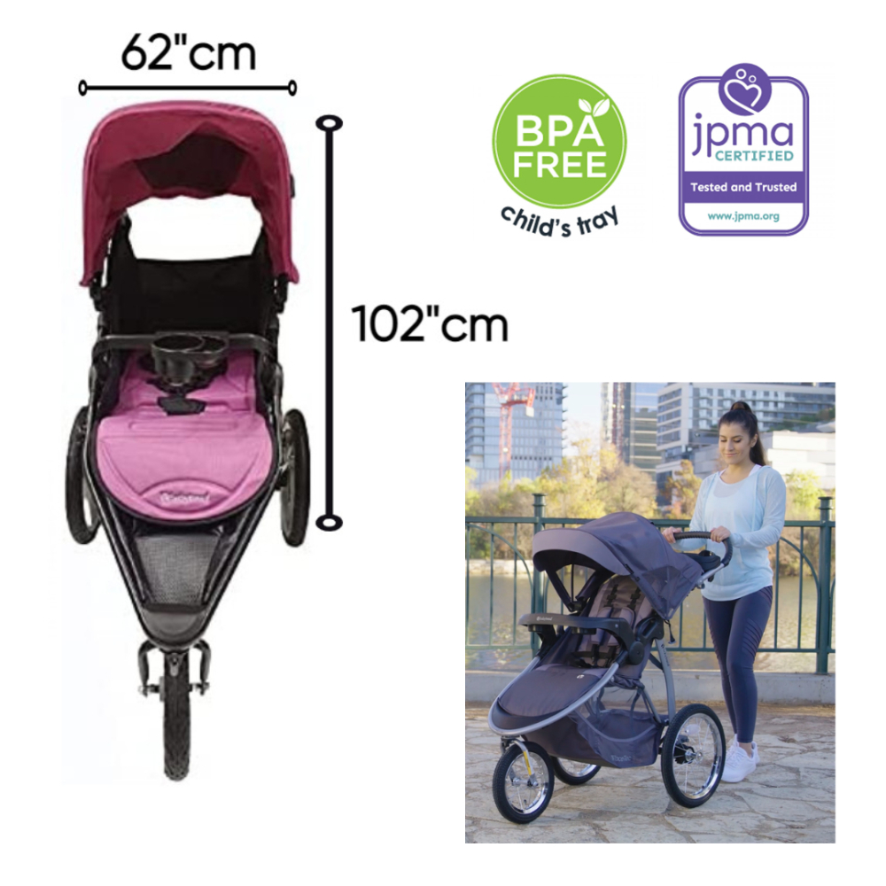 Babytrend Jogger Stroller (0-25kg) - Pink