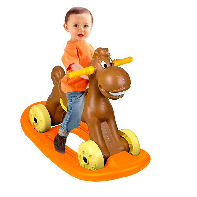 Ching Ching Mini Horse with Rocking Board (up to 25kgs) - Brown