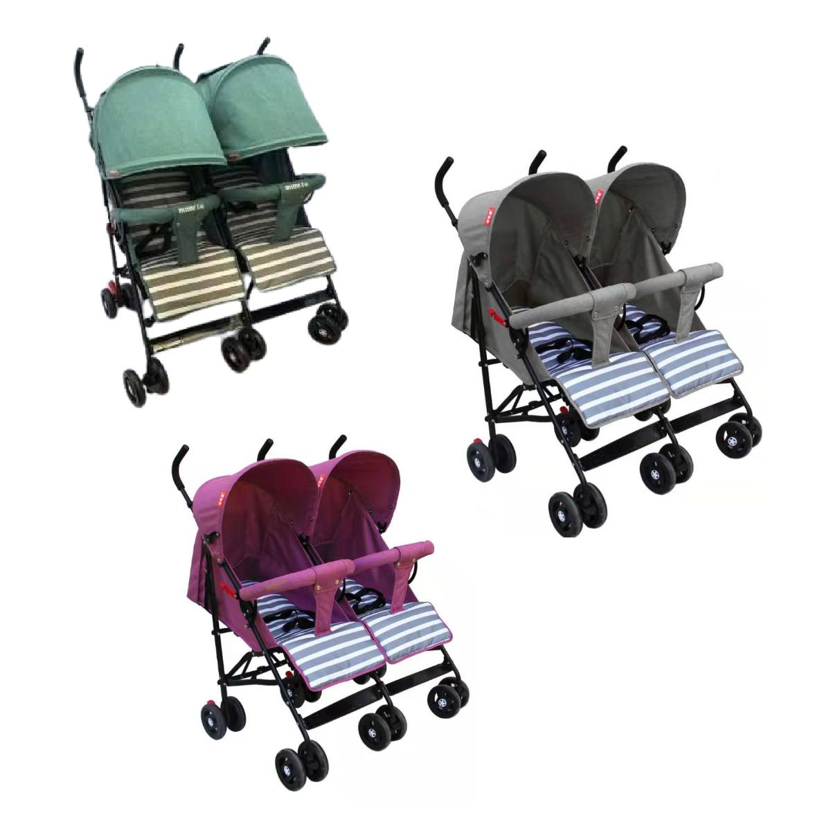 VIP Stars -  Small Light Weight Twin Stroller Foldable, 1 Piece Assorted