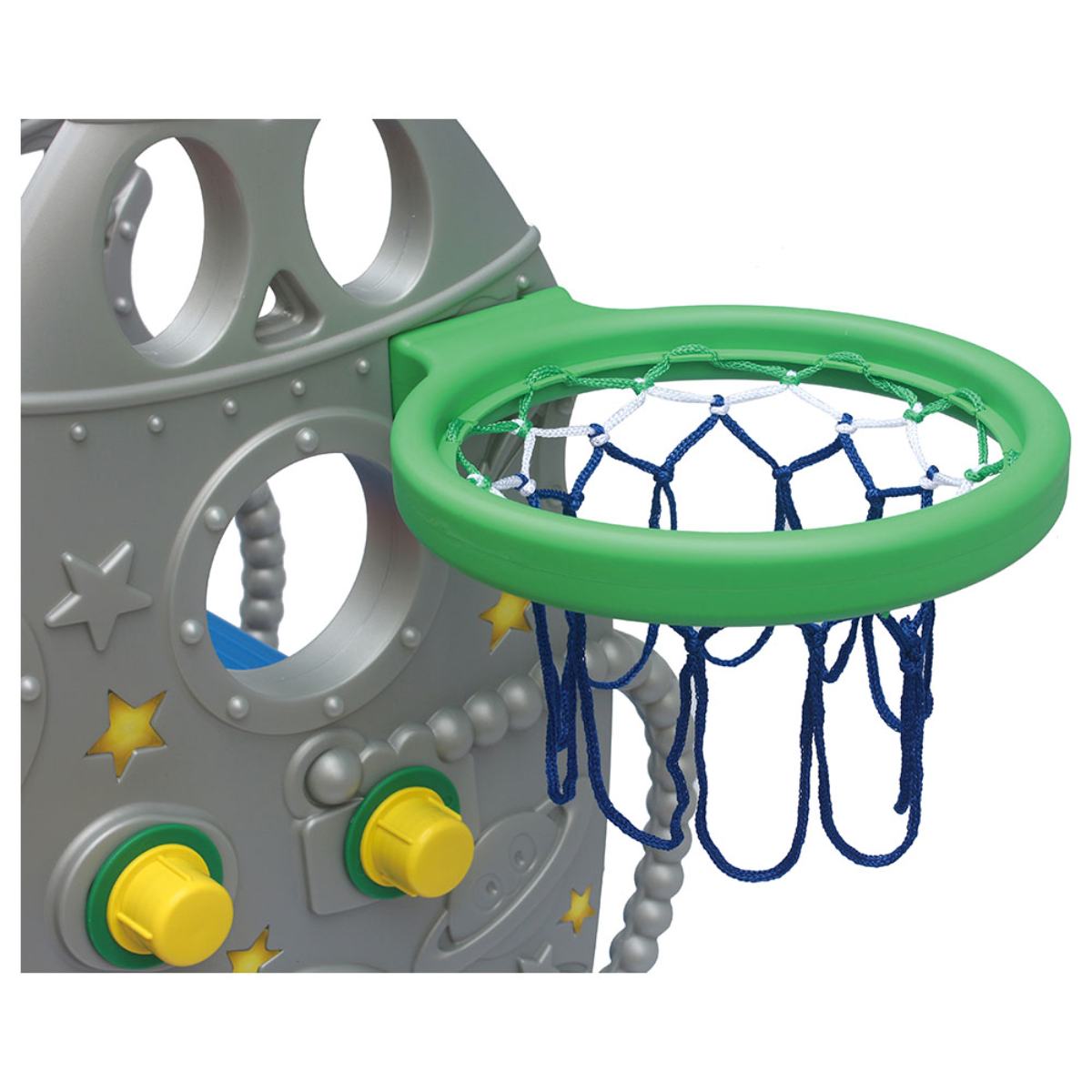 Ching Ching Rocket Slide Swing with Basketball Ring (up to 40kgs) - Pack of 1