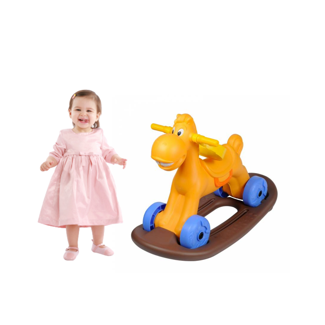 Ching Ching Mini Horse with Rocking Board (up to 25kgs) - Brown