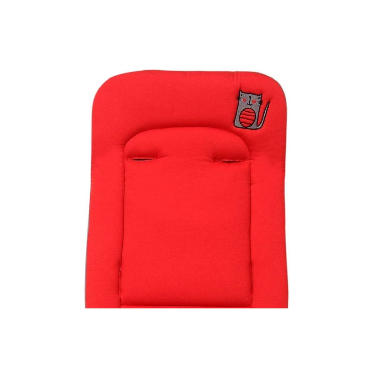 Ubeybi Stroller Cushion Set - Red / Gray With Belt Pad