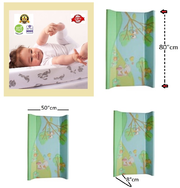 Cam - Baby Soft changing mat with pocket to fit on the chest of drawers with firm support and Comfortable, Easy to Clean and Carry on the go, Diaper Pad for Dresser from 0 to 11 kg - Assorted