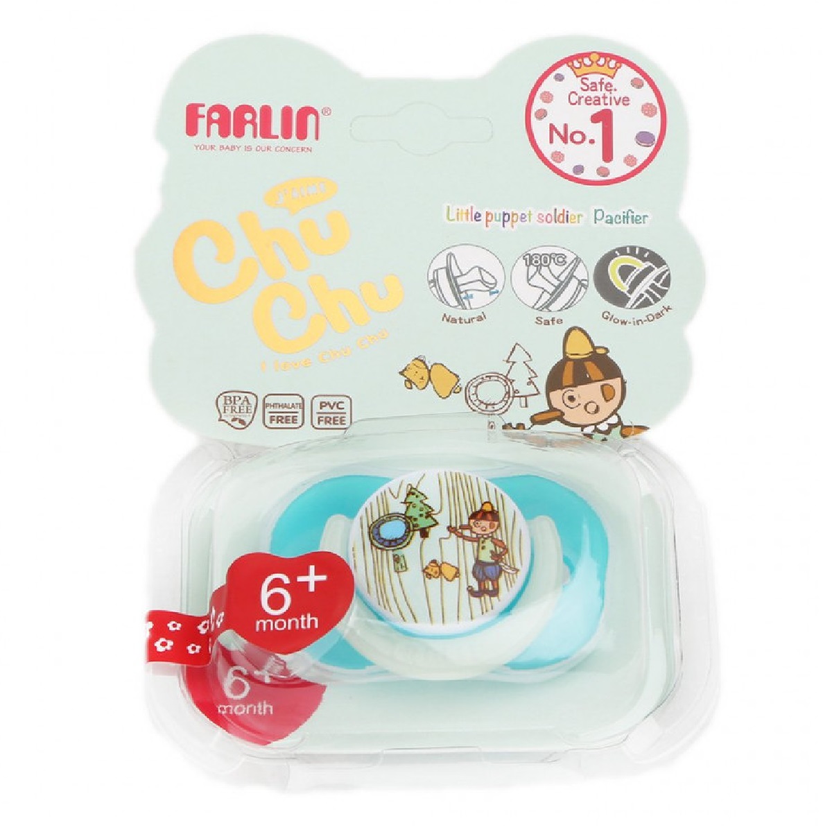 Farlin  Chu Chu Pacifier - Blue