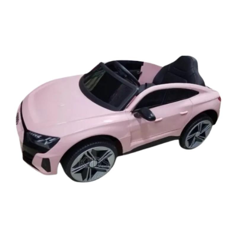 VIP STARS - Licensed Audi E-tron GT 12V4ah Battery, Leather seats, real rubber tires, highest quality, original and real mercedez-benz, Music, Light & USB, Electric Car, drive 12 months above - Pink