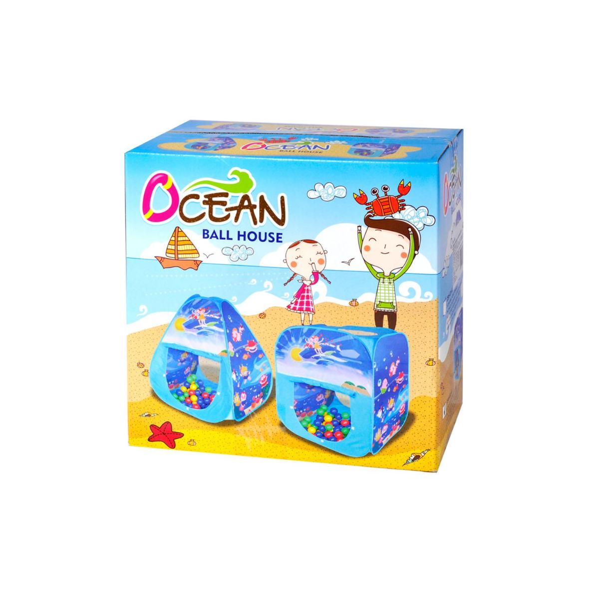 Ching Ching Ocean square play house/square + 100pcs balls (Dia: 6cm Ball)