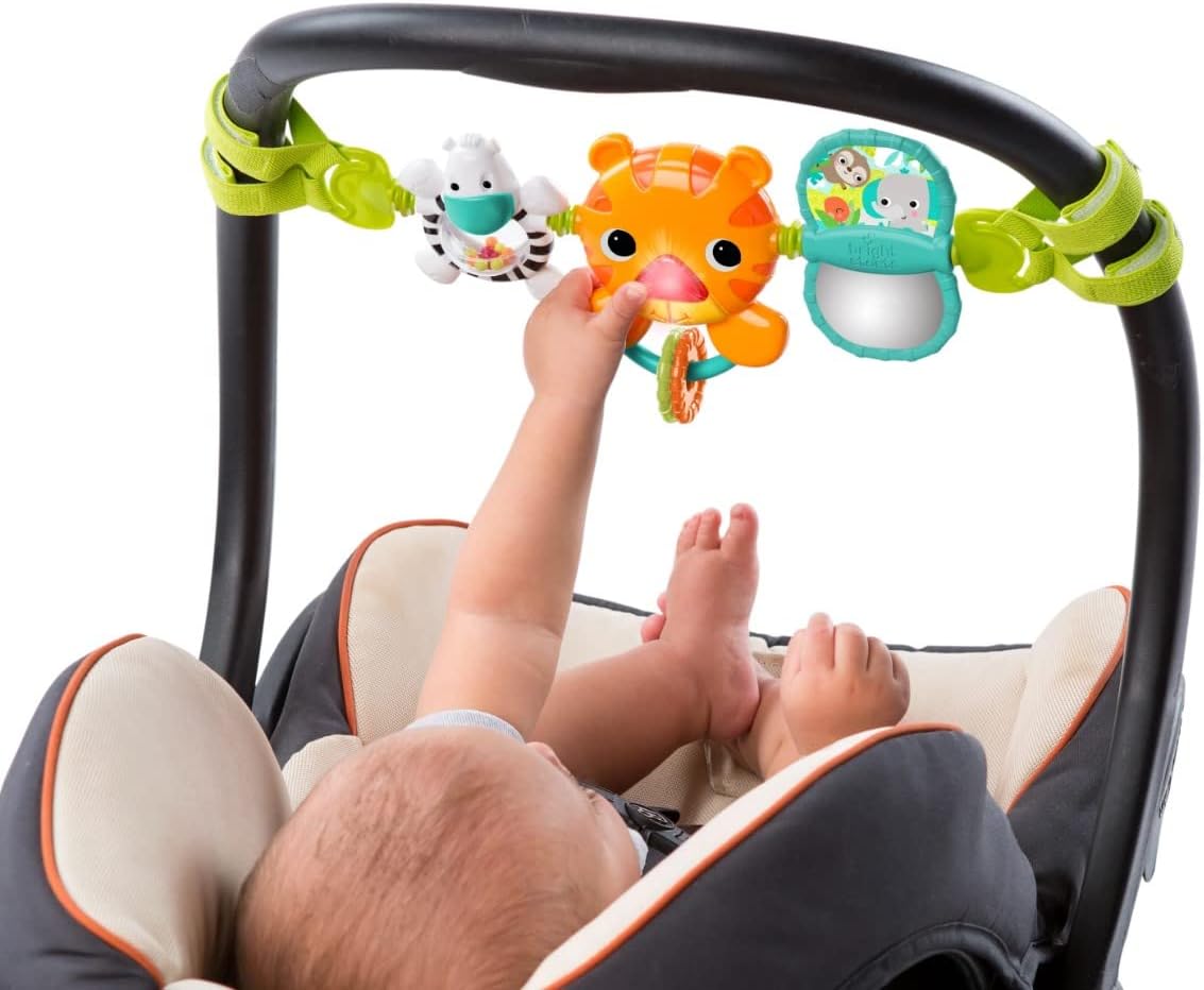 Bright Starts Take Along Carrier Toy Bar™ Tiger Toys for baby and kids