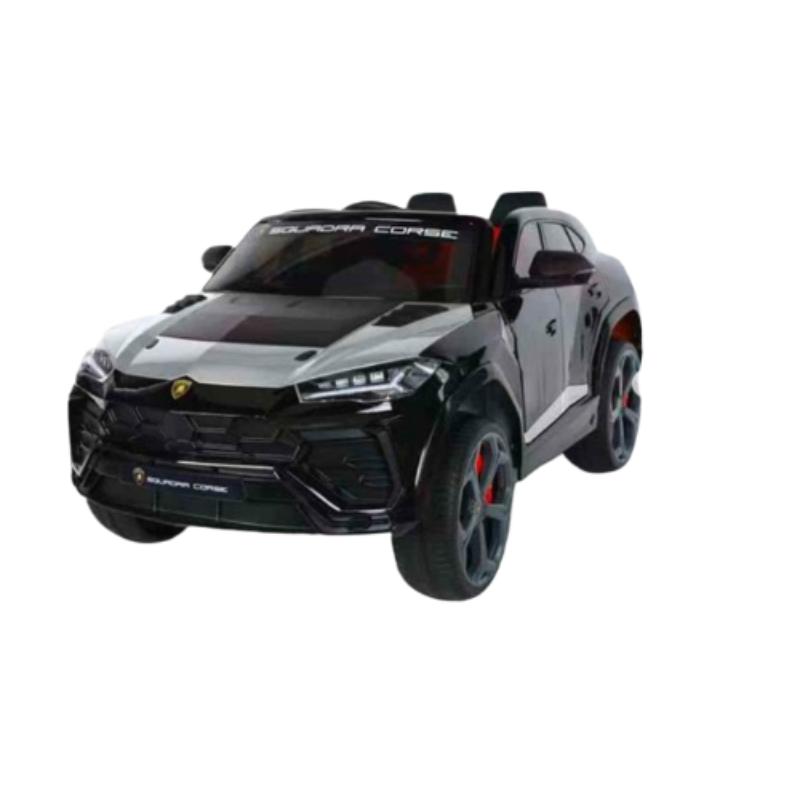 VIP STARS -Licensed Lamborghini 12V7ah Battery, Leather seats, real rubber tires, highest quality, original and real lamborghini, Music, Light & USB, Electric Car, drive 12 months above - Black