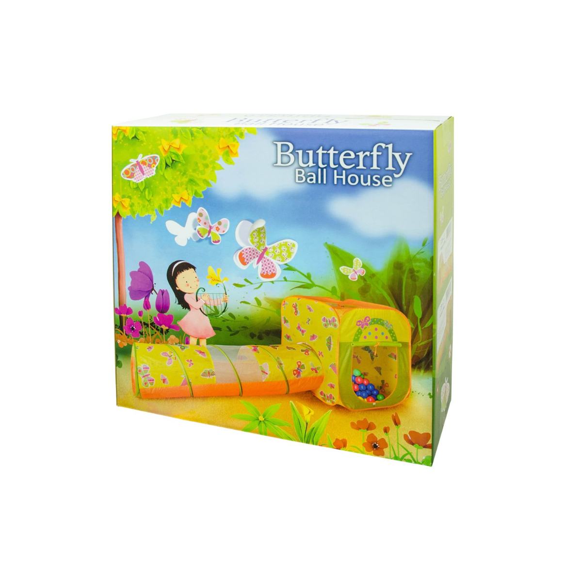 Ching Ching Butterfly Square House and Tunnel with 100pcs Colorful Balls