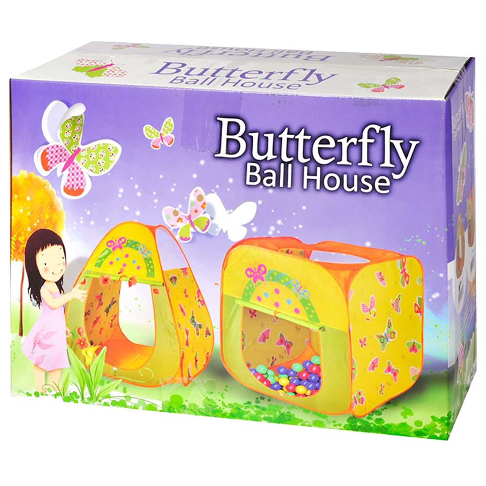 Ching Ching Butterfly Square House with 100pcs Colorful Balls