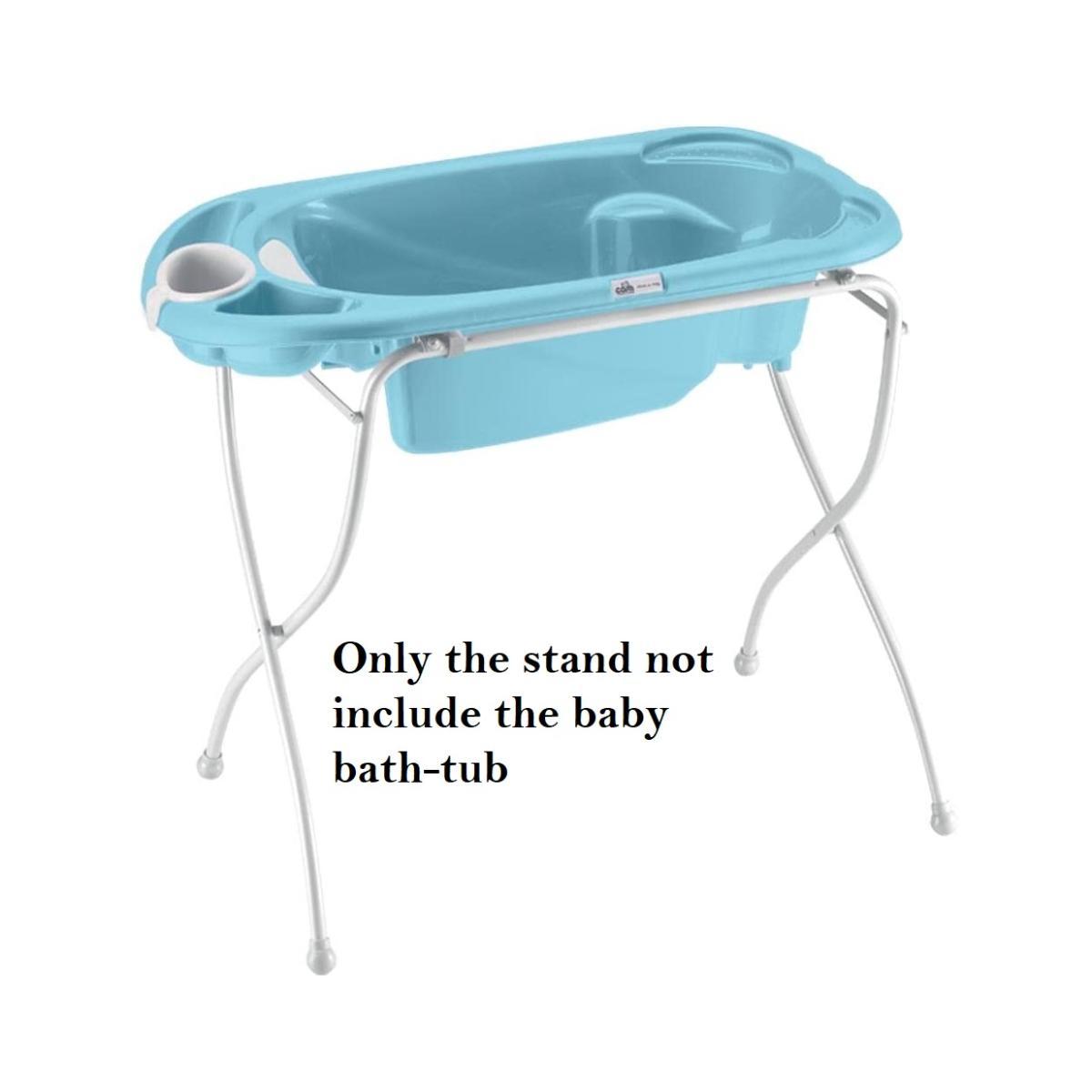 Cam - Bollicina Bath Tub-Blue and Cam - Nuovo Cavalleto Bathstand - White