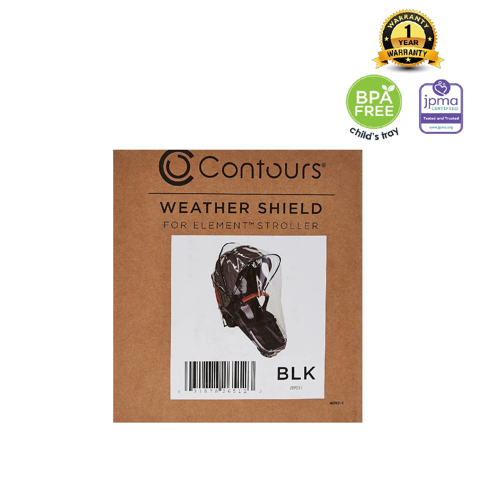 Contours - Element - Weather Shield Rain Cover Accessory (Contours Element Stroller ONLY)