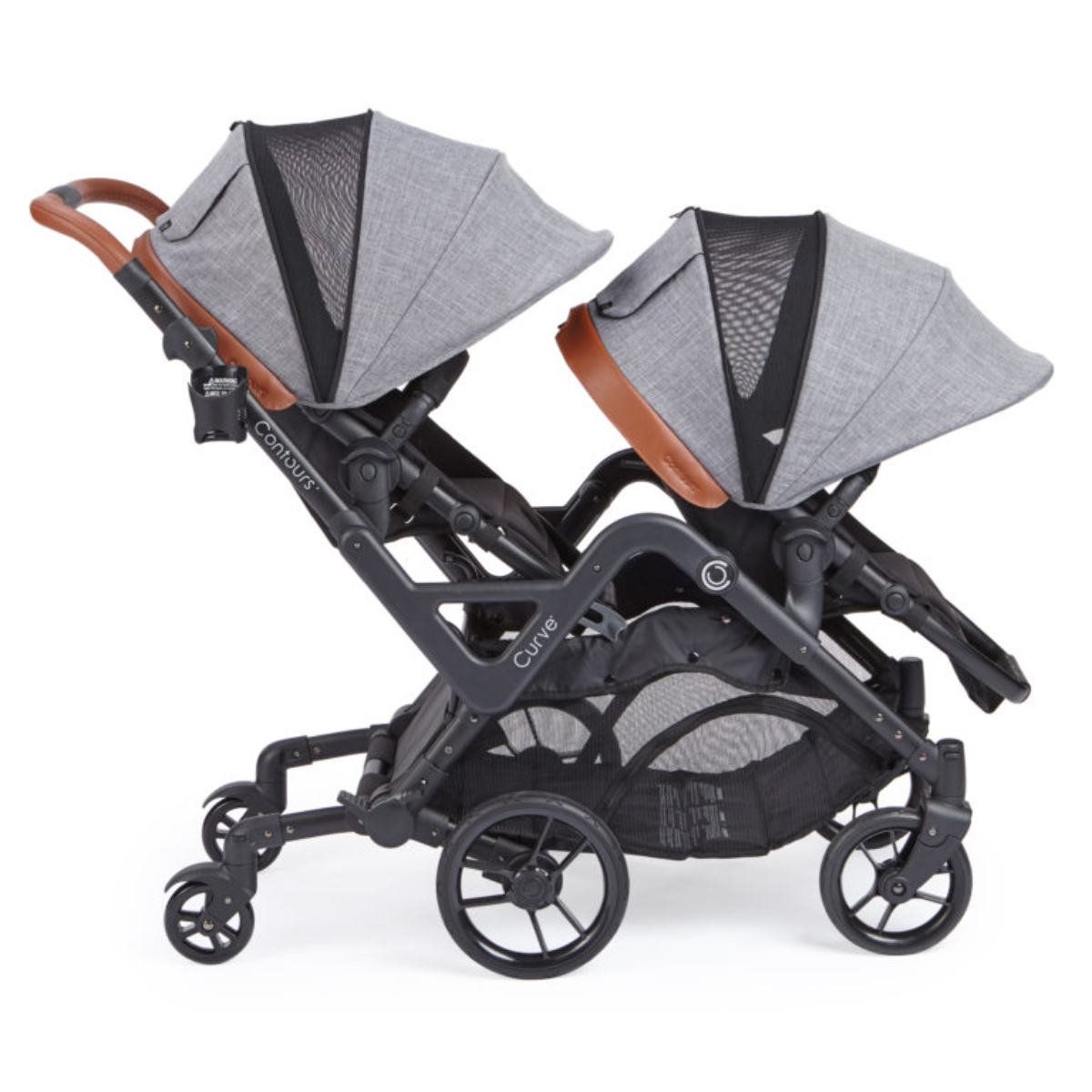 curve double stroller