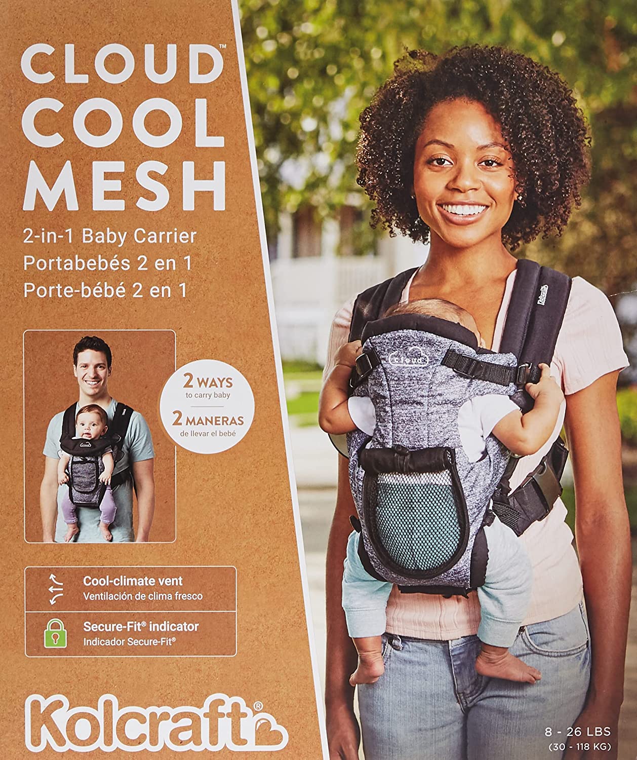 Kolcraft Cloud Cool Mesh Baby Carrier