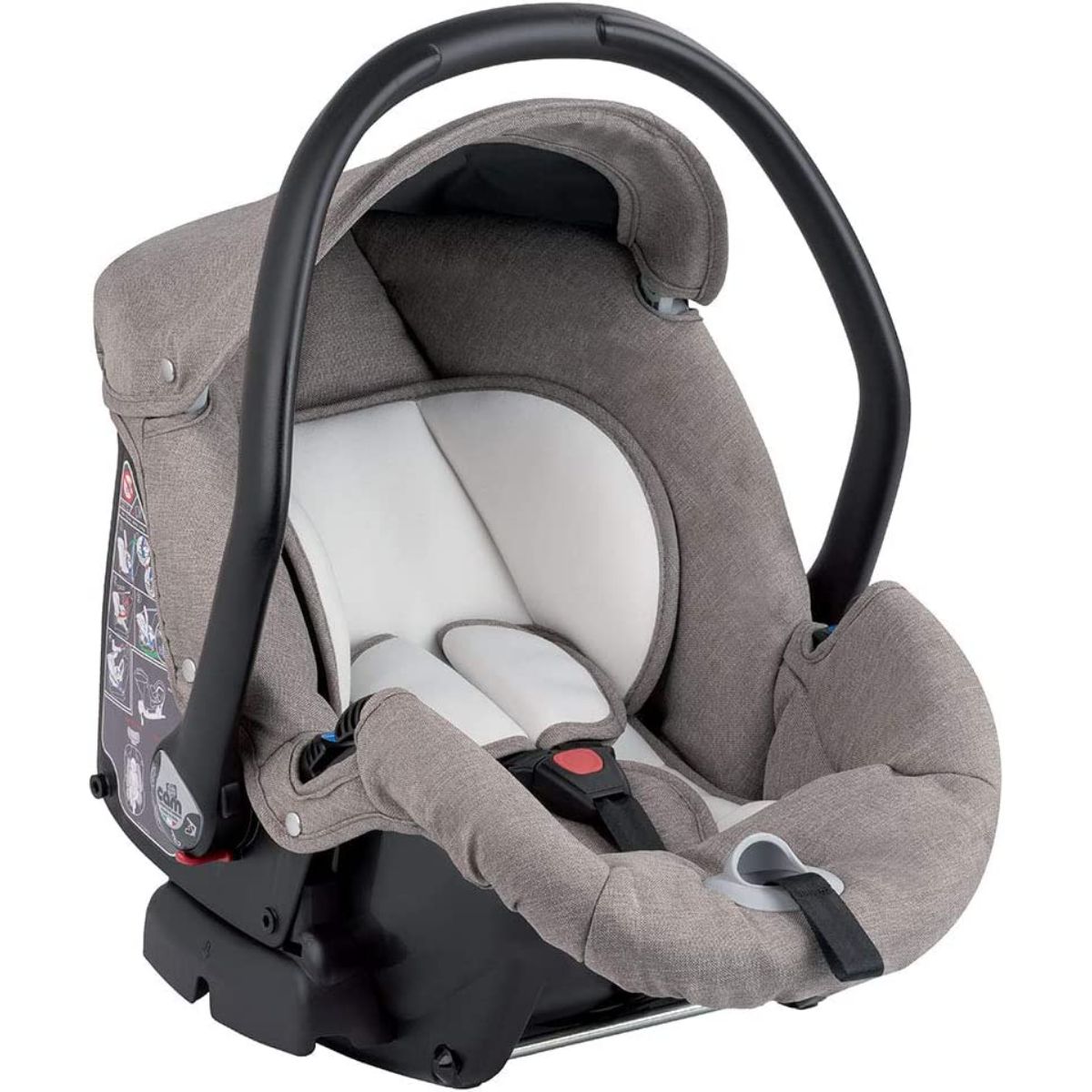 Cam Combi Family Travel System (0-36 Months) - Grey -  from 0 to 4 years old (22 kg.),  Spacious and deeper carrycot, Rocking function, Aluminium frame, Portable and compact folding, made in Italy. 