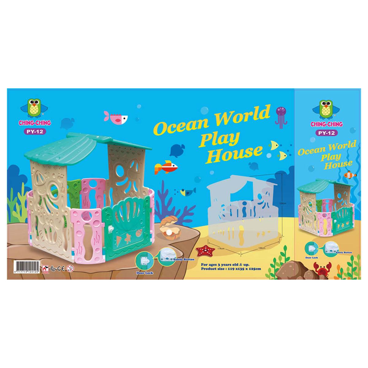 Ching Ching Ocean World Play House with Safety Lock