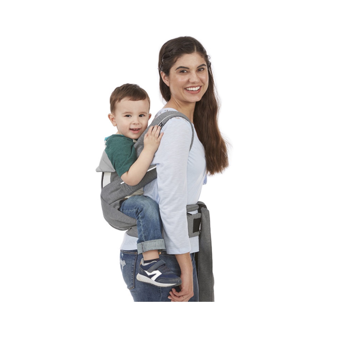 Contours Cocoon® Buckle-Tie Carrier - Heather Grey